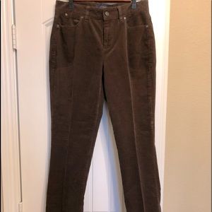 Soft corduroy brown boot cut pants